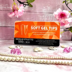 Tips De Soft Gel 550 Stileto