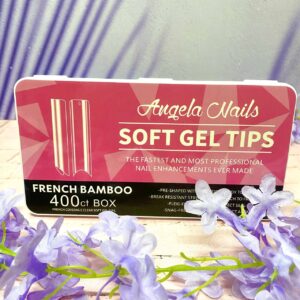 Tips Soft Gel Angela French Bamboo 400 tips