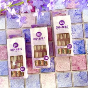 Uñas Glam Nail 24pcs