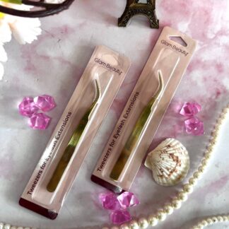 PINZA CURVA DORADA GLAM