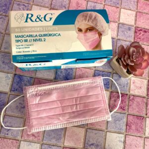 Mascarilla Quirúrgica Rosa