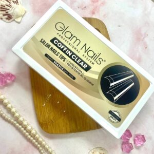 Tips Coffin Clear Glam Nails 504pcs