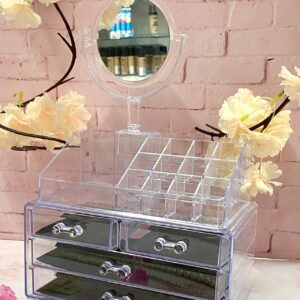 Organizador De Maquillaje + Espejo