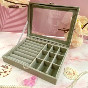 Joyero Organizador Gris