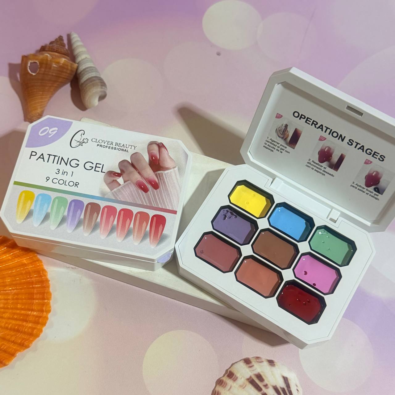 Painting Gel Clover 3 In 1 9 Colores - Imagen 2