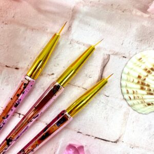 pincel liner x3 rosa