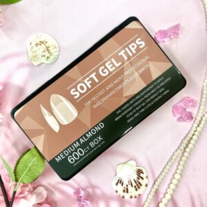 Uñas Softgel Medium Almond Caja 600Pcs