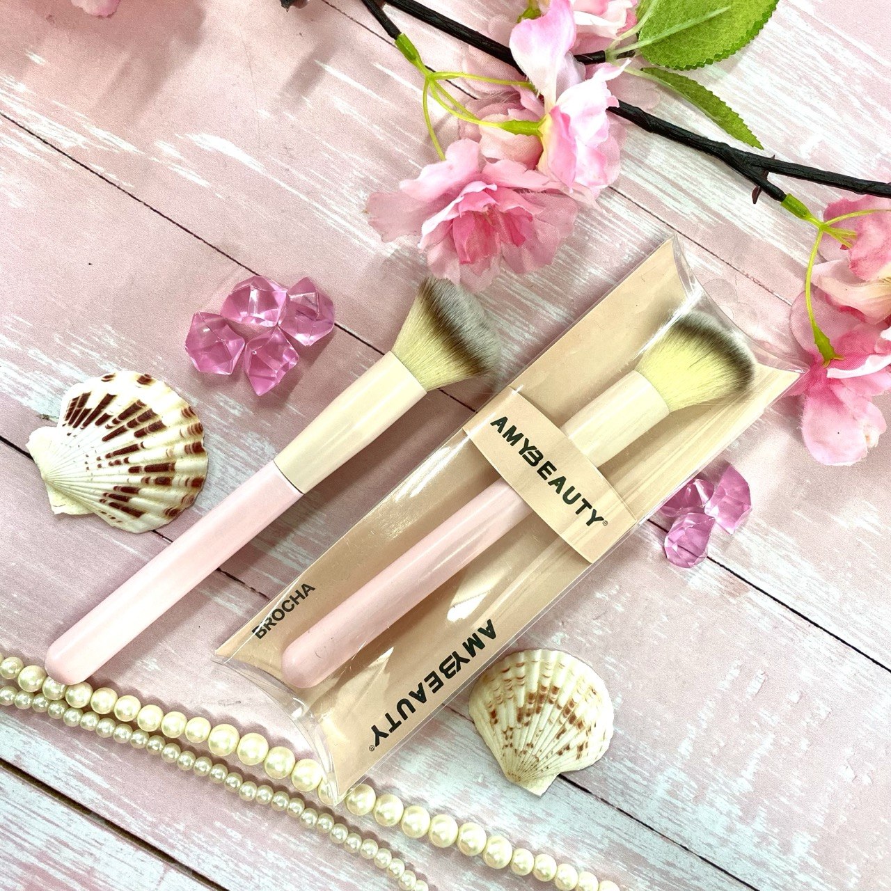 Brocha Para Blush Amy Beauty