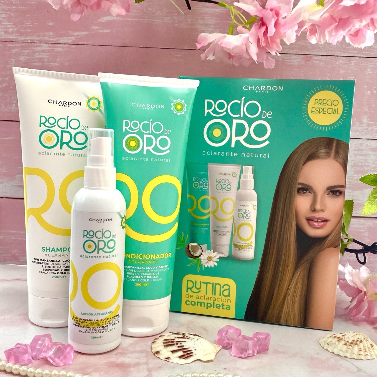 Kit Rocio De Oro Aclarante 3PCS