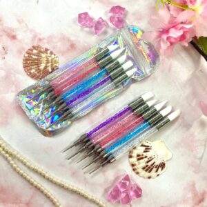 Set De Silicon + Punteros Cristales 5Pcs