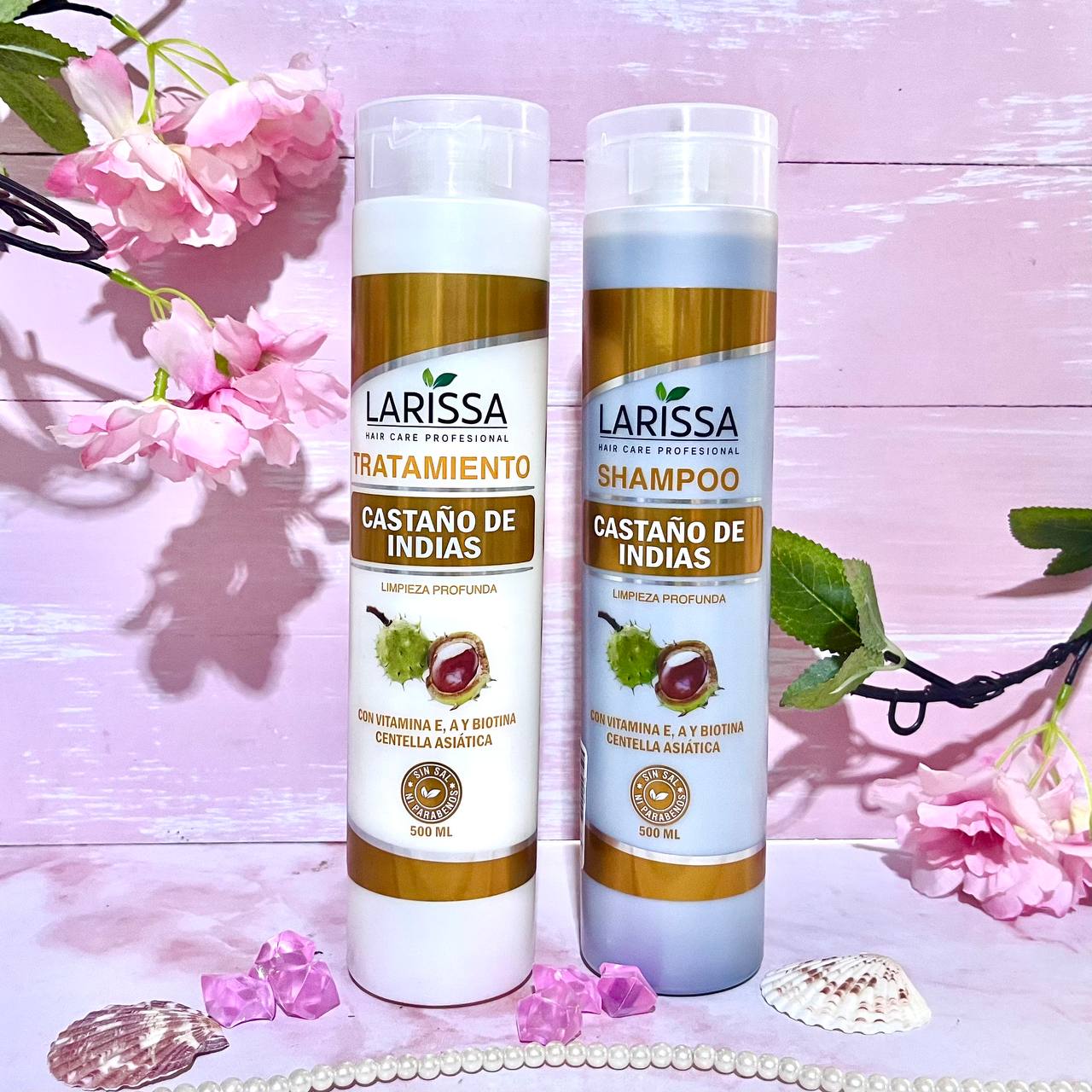 Shampoo Mas Acondicionador Larissa 500ml - Imagen 3