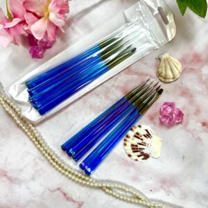 Set De 5 Pinceleas Azul Tornazol