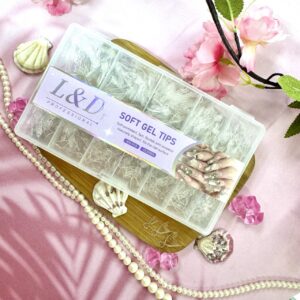 Tips Soft Gel Almendra L&D 504Pcs 12 Sizes