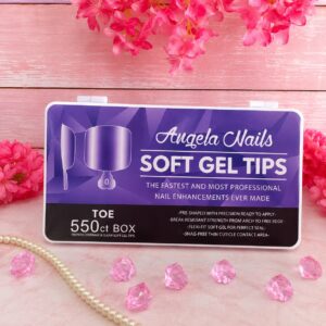 Uñas Soft Gel Para Pies 550PCS Angela
