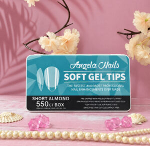 Uñas Soft Gel Angela Short Almond 55OPcs