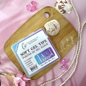 Uñas Soft Gel Y Tips Clover 192Pcs Lila