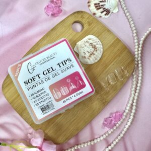 Uñas Soft Gel Y Tips Clover 192Pcs Rosa